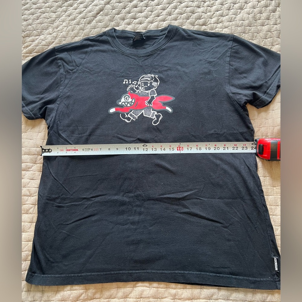 Ice Cream Black Graphic T-Shirt Size 2XL - Picture 6 of 8
